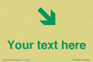 Custom Safe Condition inverse: Green Down right arrow